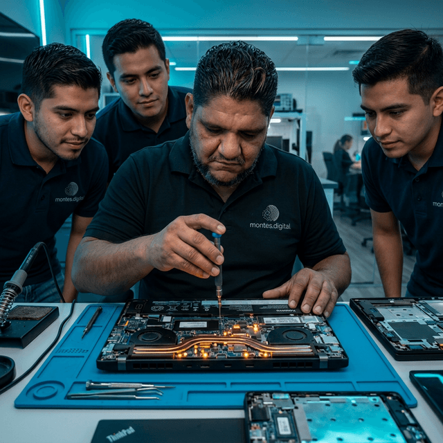 Ingeniero en laboratorio de reparación